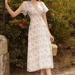 Cottage core midi dress